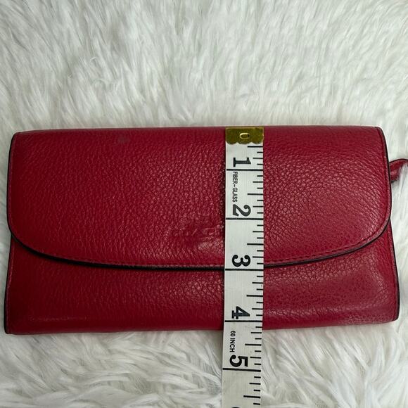 COACH RED Wallet - Picture 12 of 13